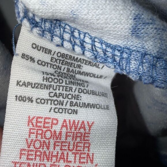 Mini Boden Blue and White Floral Terry Cloth Swim Cover up size 5-6Y #723 - Picture 5 of 8